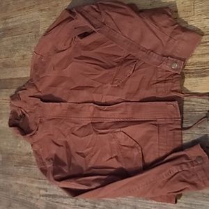 Orange utility jacket